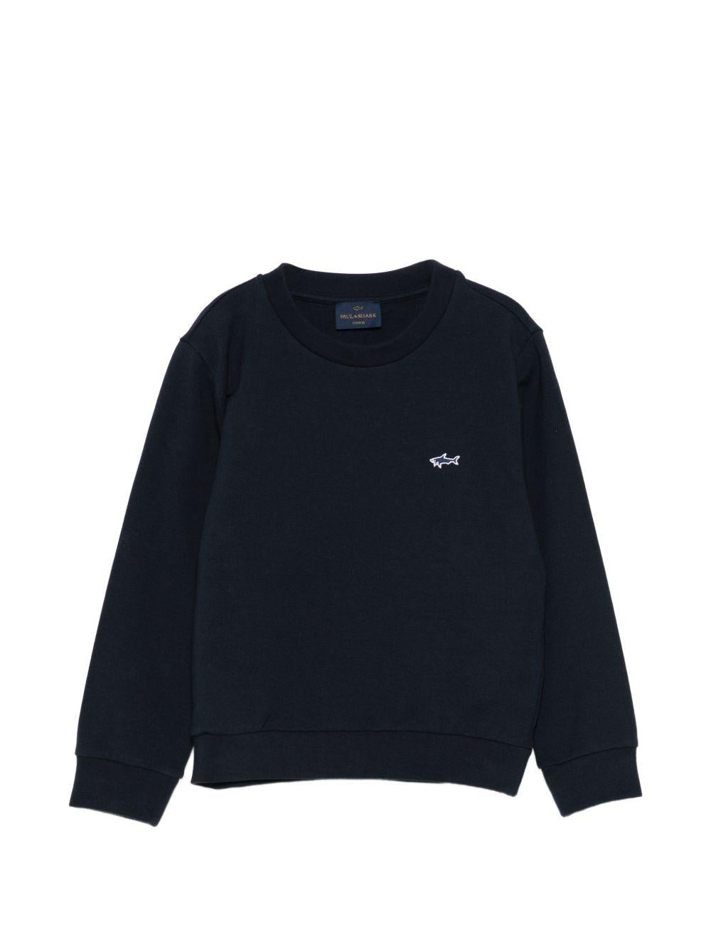 Felpa Paul & Shark girocollo blu - 4/12 ANNI