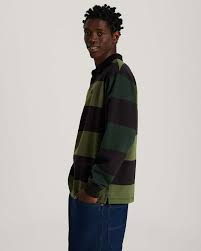 Polo Vans a righe verde nero