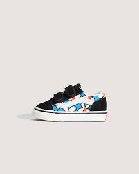 Vans Old skool con fiorellini blu