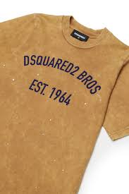 T-shirt DSQUARED2 Slouch tabacco - 8/16 ANNI
