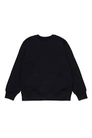 Felpa DSQUARED Slouch girocollo nero - 8/16 ANNI
