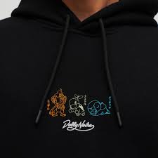 Felpa Starters evolution con cappuccio nero