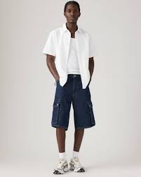 Pantaloncini Levi's® 478 baggy cargo in denim scuro