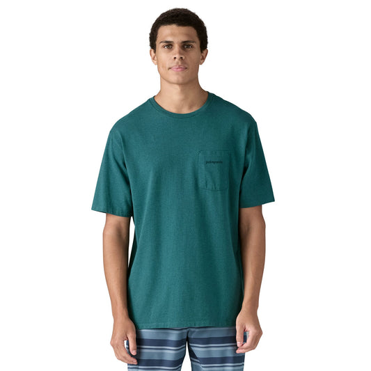 T-shirt Boardshort con taschino petrolio