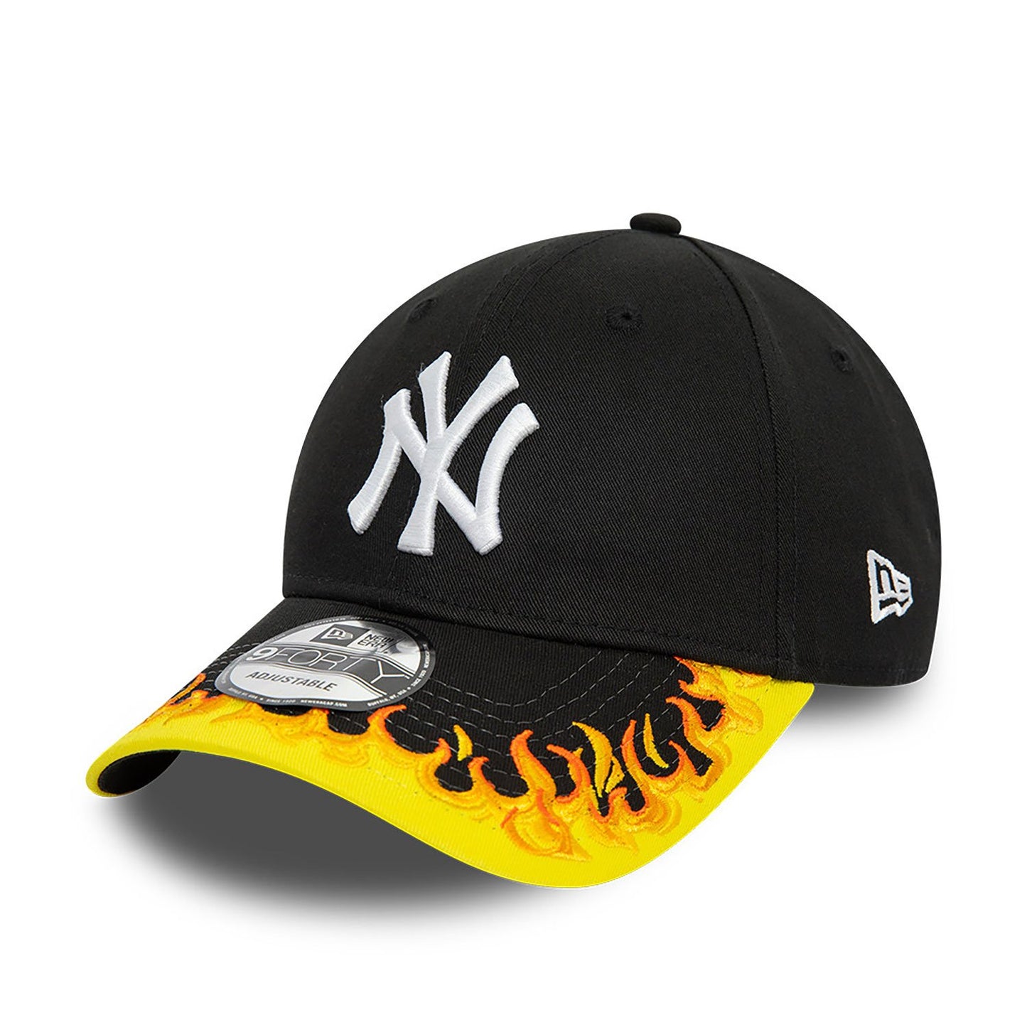 Cappellino 9FORTY New York Yankees regolabile/retinato con fiamme