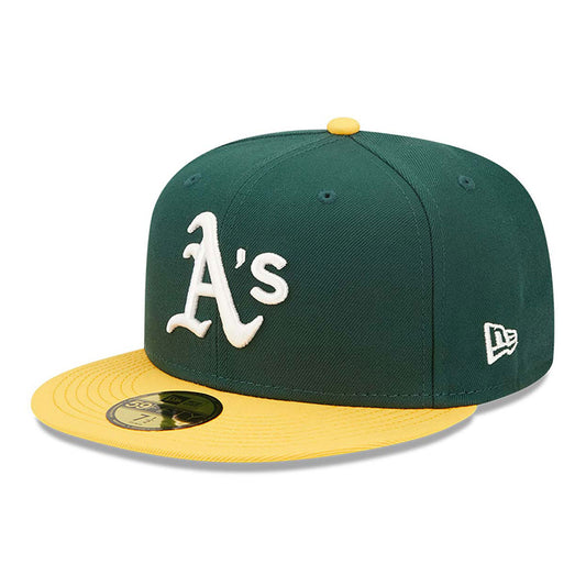 Cappellino 59FIFTY Fitted Oakland Athletics verde/giallo