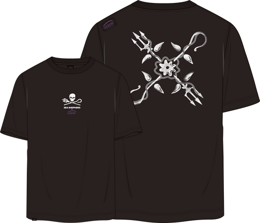 T-Shirt Sea shepherd x oxbow nero