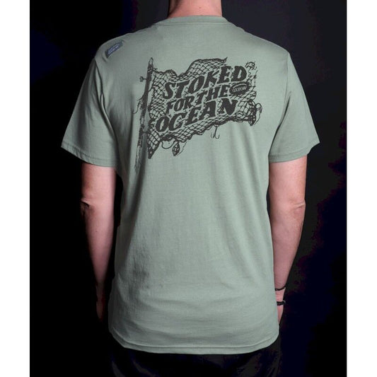 T-Shirt Sea shepherd x oxbow verde chiaro