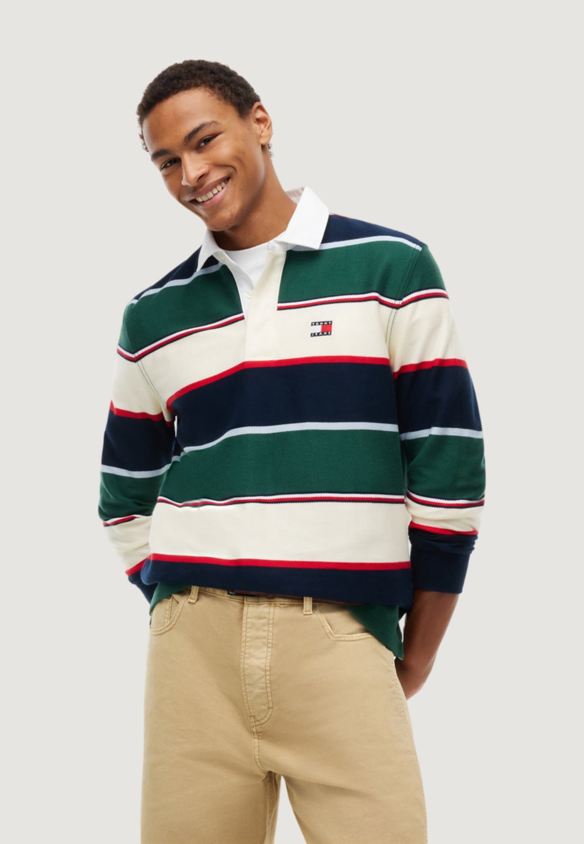 Polo Rugby Tommy jeans a righe