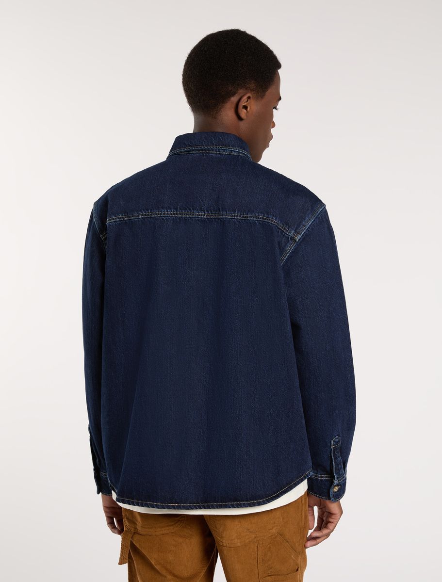 Camicia Mechanic in denim scuro