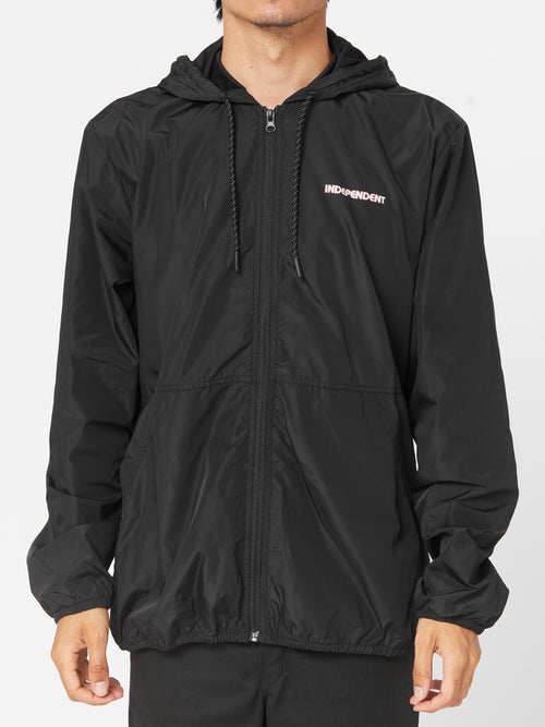 Giacca Bauhaus windbreaker con cappuccio nero