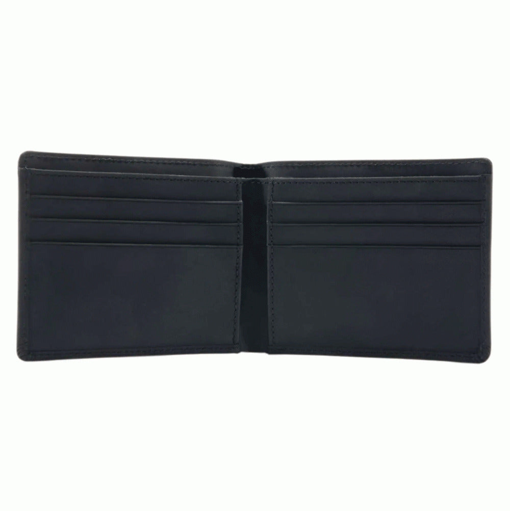 Portafoglio Saddle Leather bifold nero