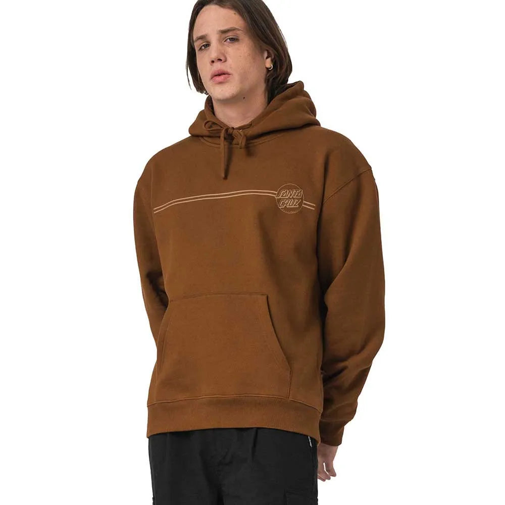 Felpa Tonal opus con cappuccio marrone