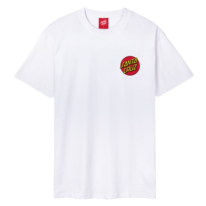 T-Shirt Santa Cruz bianco