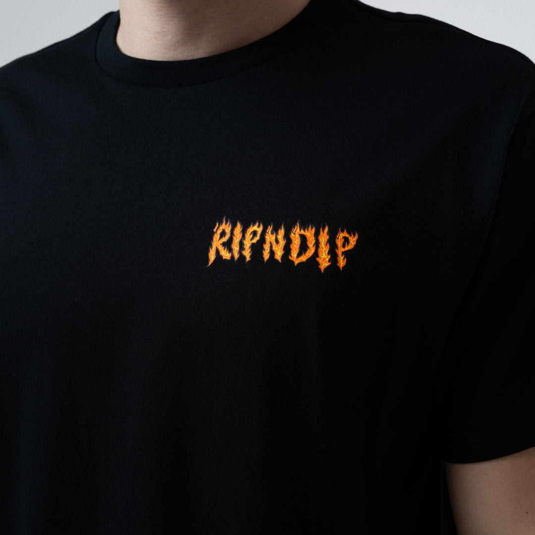 T-Shirt Burn nero