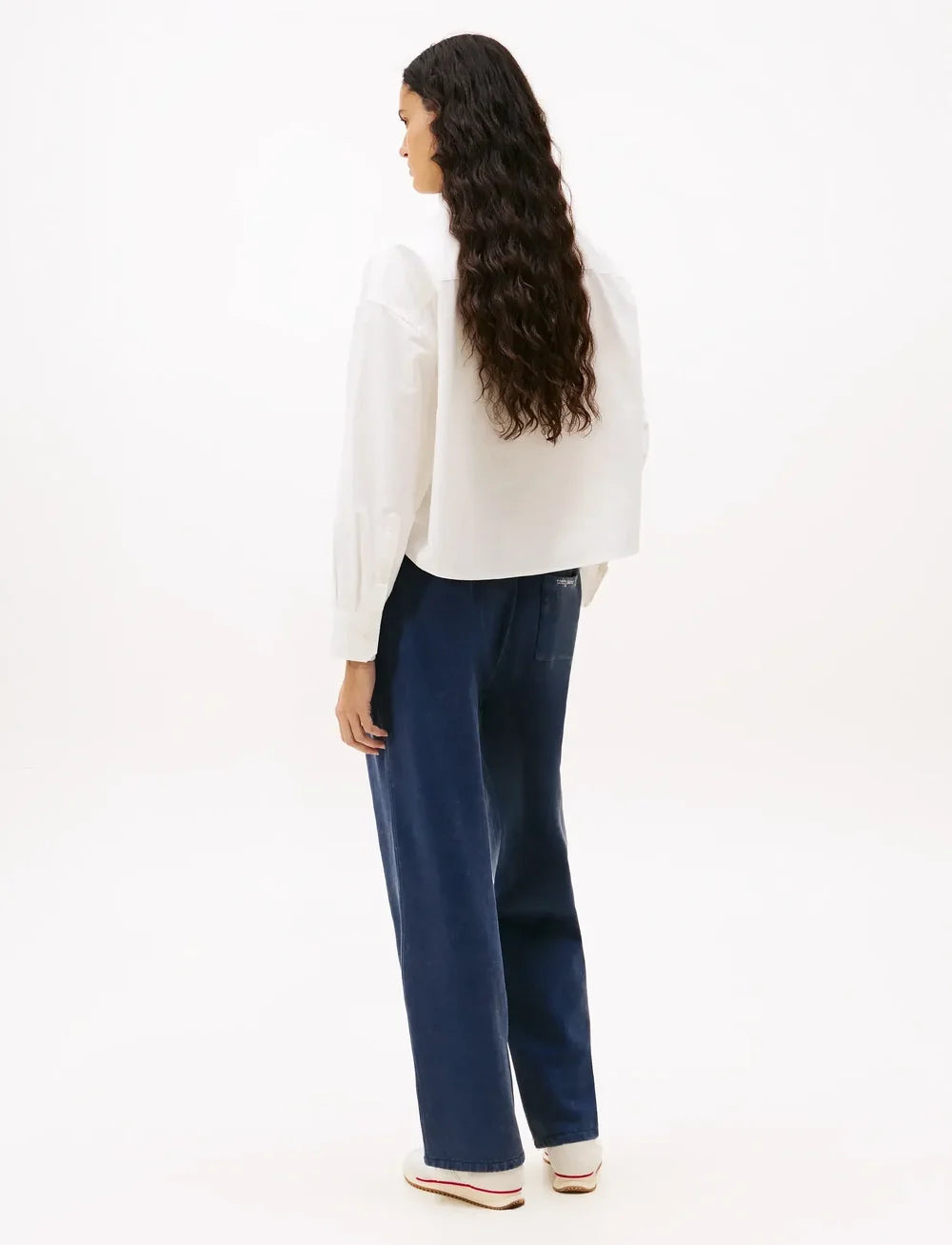 Camicia Okford crop bianco