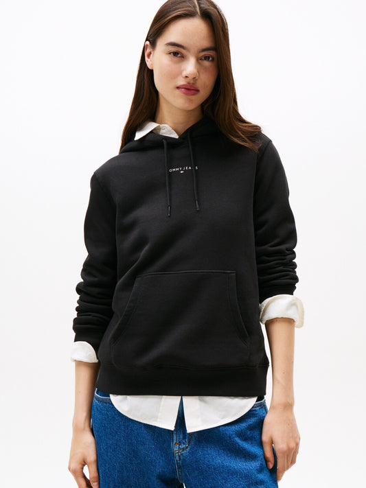 Felpa Tommy jeans con cappuccio nero