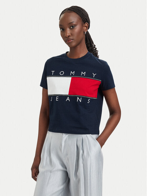 T-Shirt Tommy jeans oversize blu