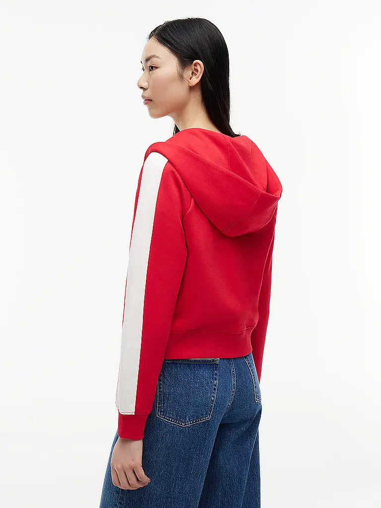 Felpa Tommy jeans con cappuccio rosso