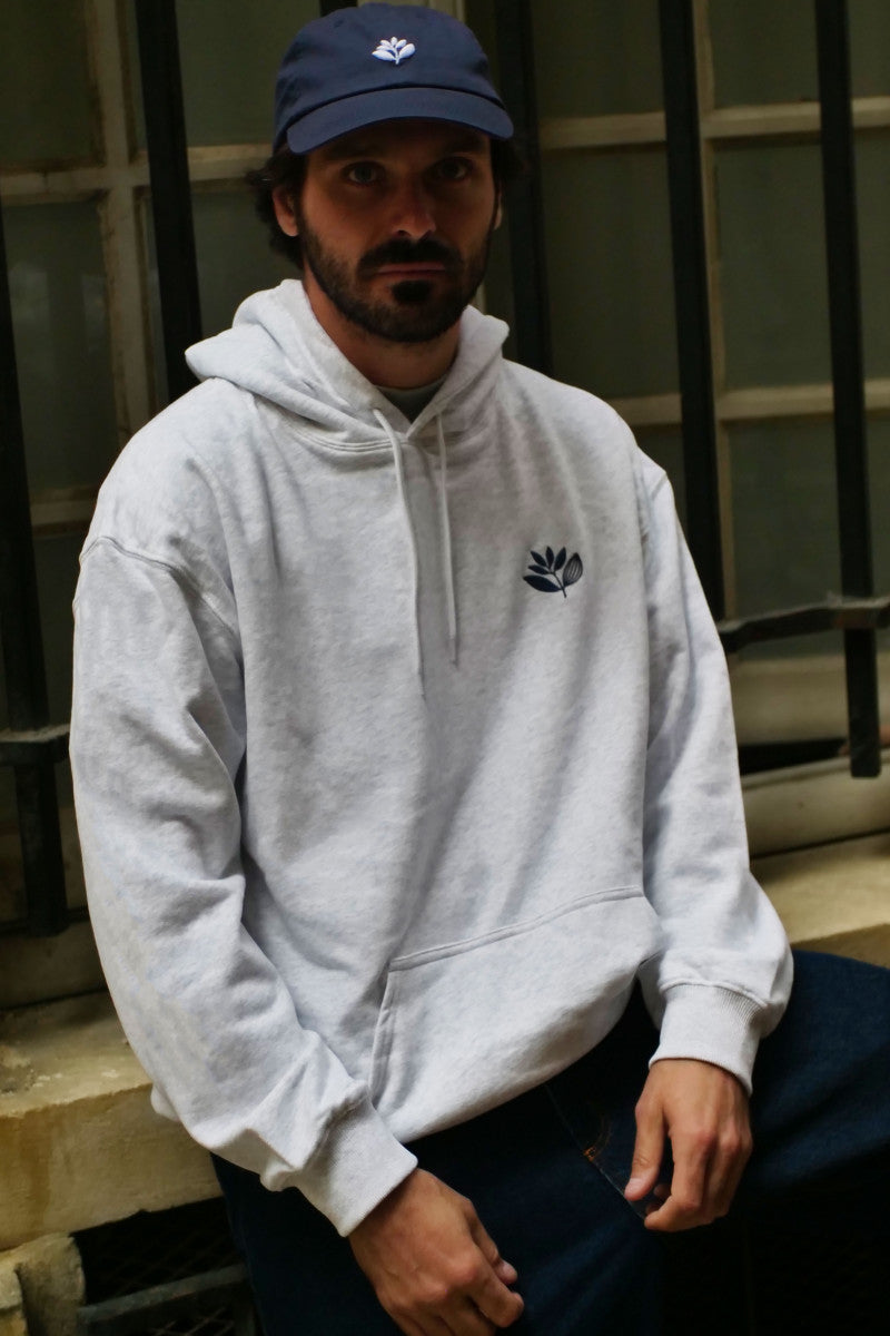 Felpa Denim plant con cappuccio grigio