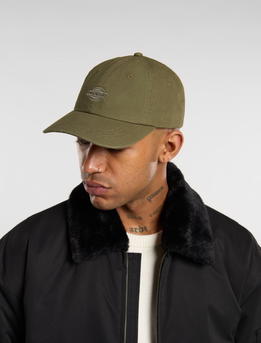 Cappellino Duck in canvas verde
