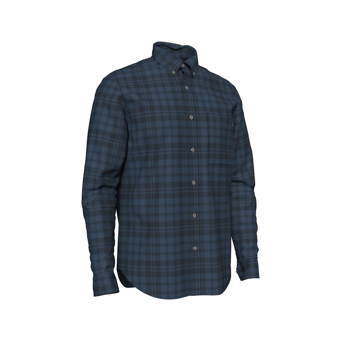 Camicia Check in flanella blu/nero